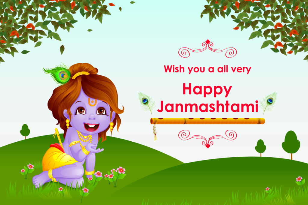 Little krishna HD Images for Janmashtami Greetings