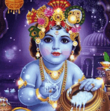 Happy Krishna Janmashtami HD GIf to Share to your friends ad relatives