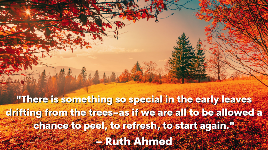 Autumn Season HD Wallpaper with Quotes