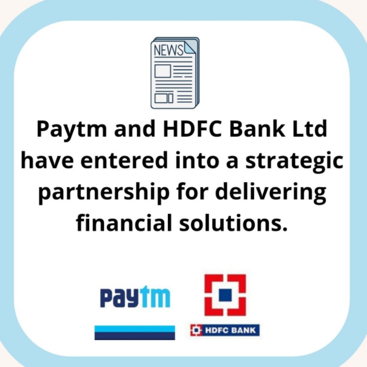 Good news for HDFC customers will launch a new range of credit cards in association with Paytm ahead of the festive season