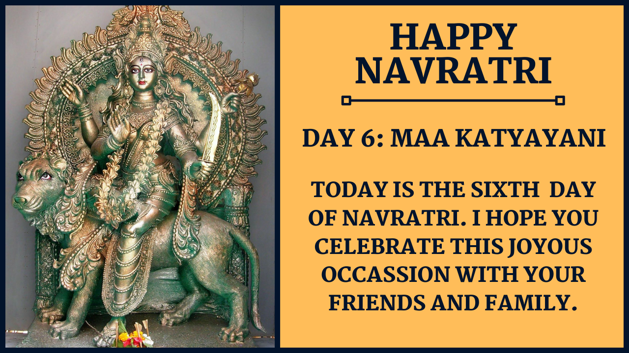 Navratri Day 6 Wishes and Images: Maa Katyayani PNG, Status, and WhatsApp Status