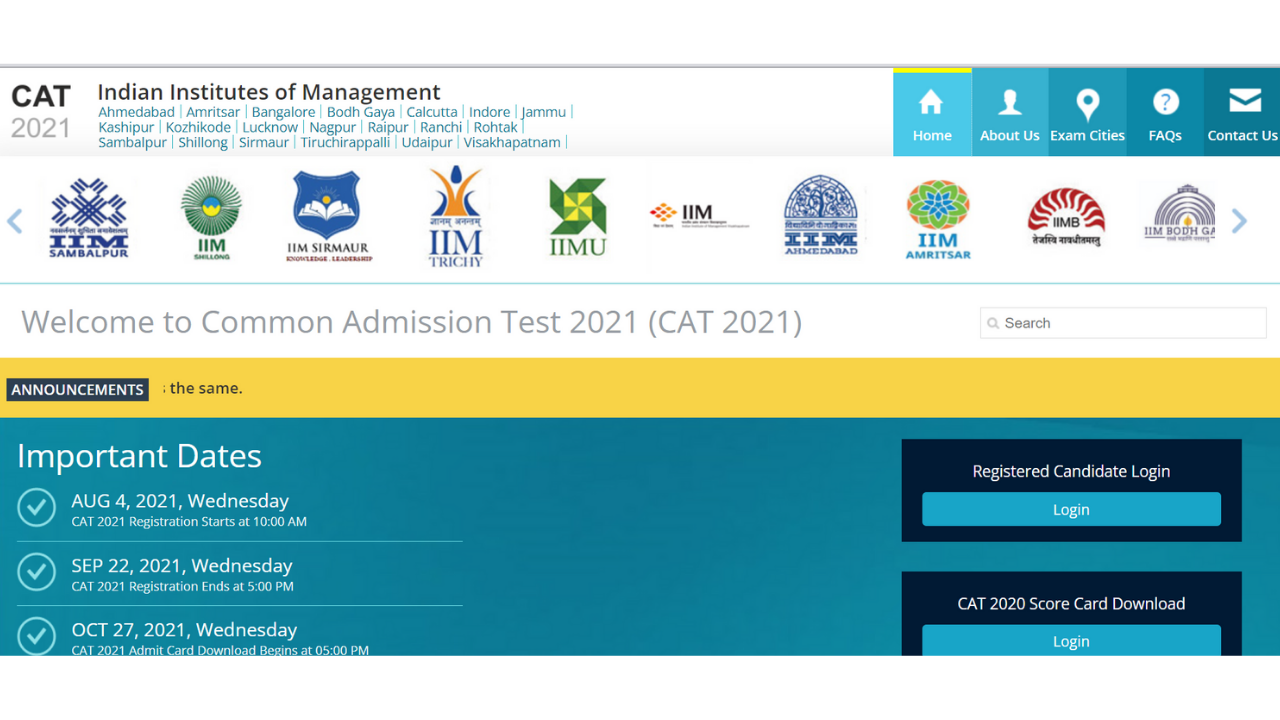 IIM CAT Admit Card 2021 Released: Here's the Direct Link to Download