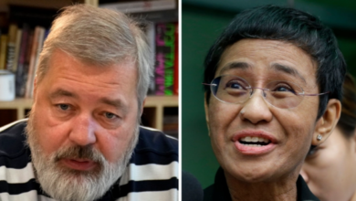 Nobel Peace Prize goes to Journalists Maria Ressa and Dmitry Muratov