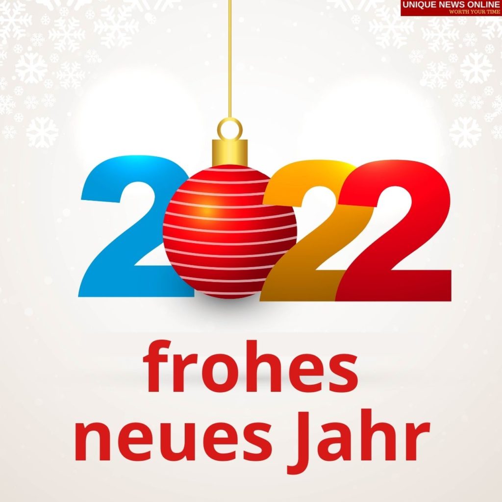 سنة جديدة سعيدة 2022 ونقلت الألمانية