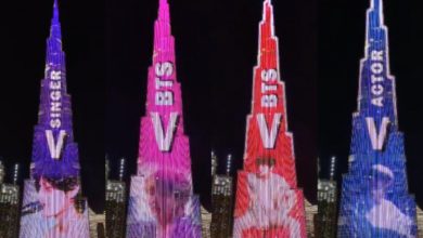 Kim Taehyung a.k.a V Birthday: Burj Khalifa lights up with K-pop sensation's pics