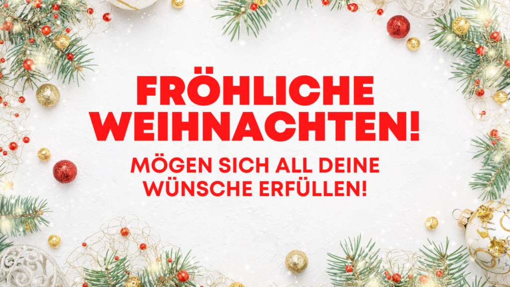 رغبات عيد الميلاد باللغة الألمانية