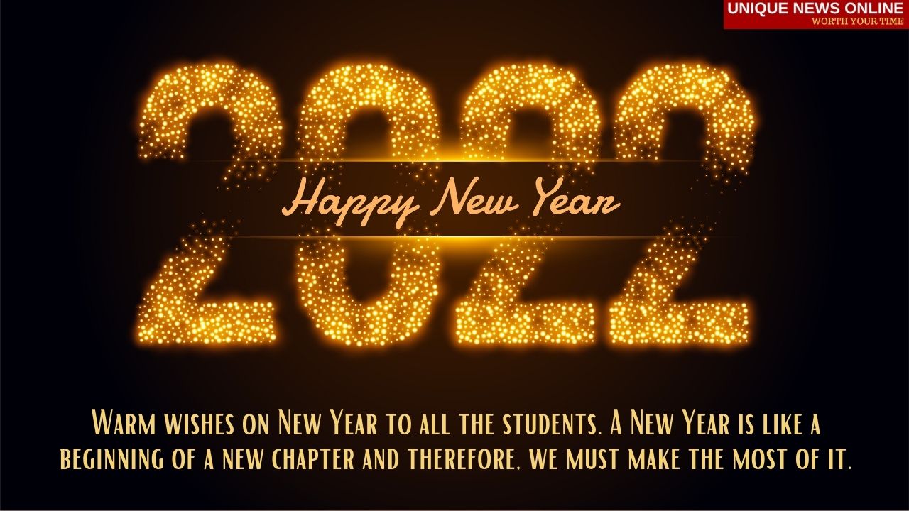 عام جديد سعيد 2022 تحيات ، أمنيات ، اقتباسات ، أقوال ، رسائل ، نصوص ، صور عالية الدقة ، ملصقات ، وعبارات لتحية الطلاب