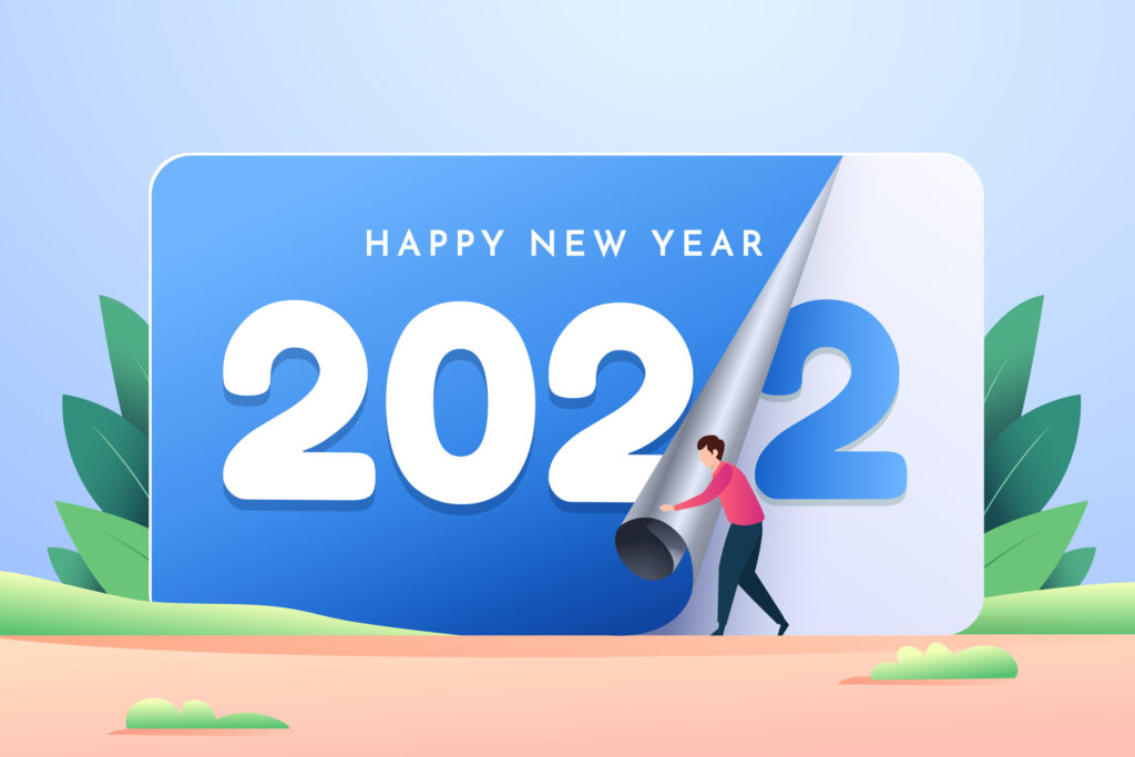 سنة جديدة سعيدة 2022 حالة الفيسبوك