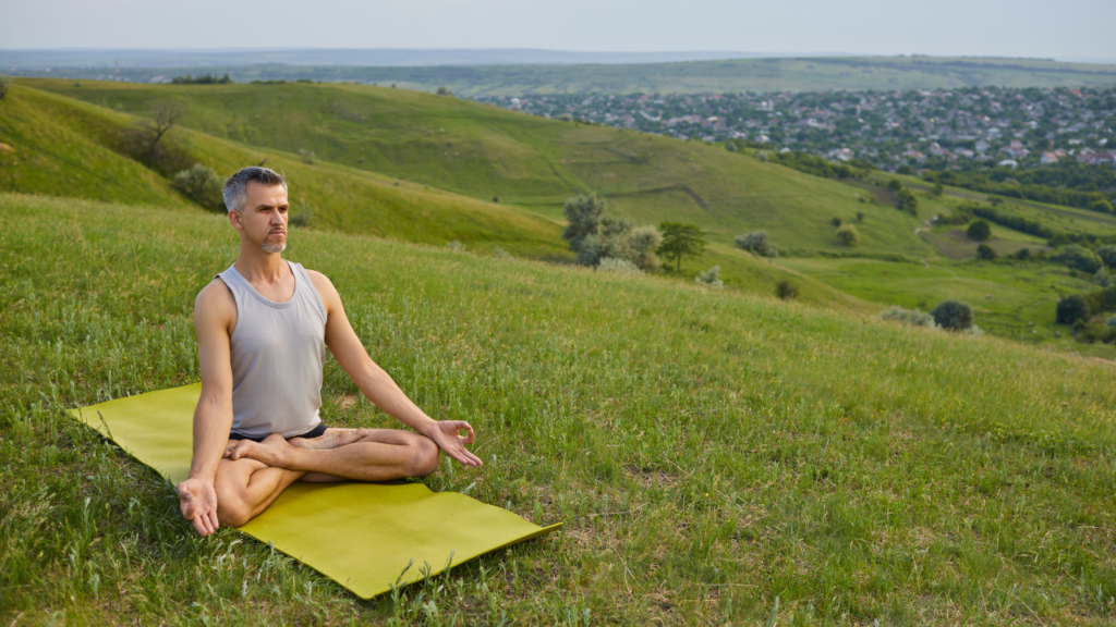 Meditate and work out outdoors