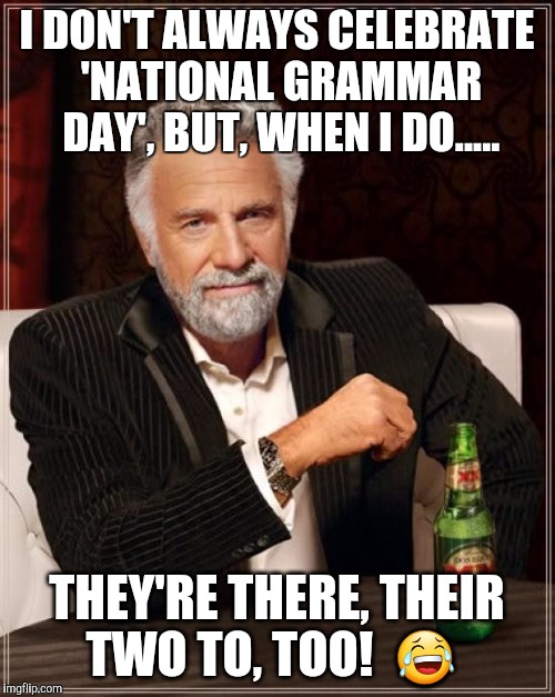 National Grammer Day 2022 Memes