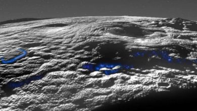 العلماء يتعرفون على براكين جليدية عملاقة على سطح بلوتو