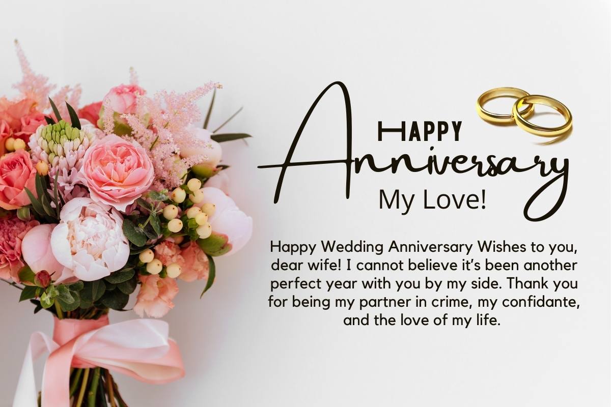 30 Best Wedding Anniversary Wishes for Wife: Marriage Anniversary ...