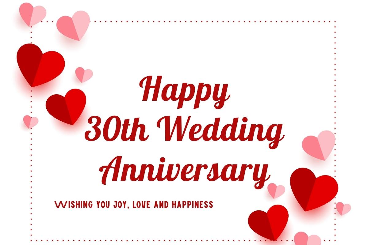 30 Best Happy 30th Wedding Anniversary Wishes, Quotes, Images, For ...