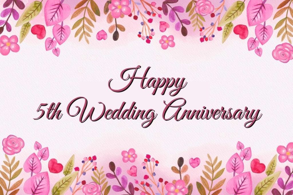 5th Wedding Anniversary Messages