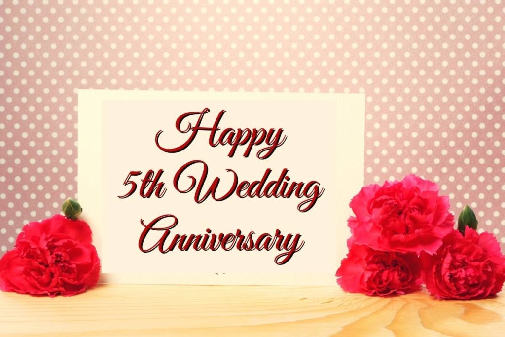 5th Wedding Anniversary for Husband and Wife