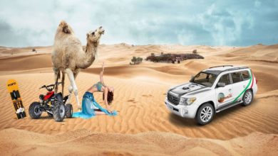 رحلات السفاري الصحراوية في دبي: الكثبان الرملية في الصباح
