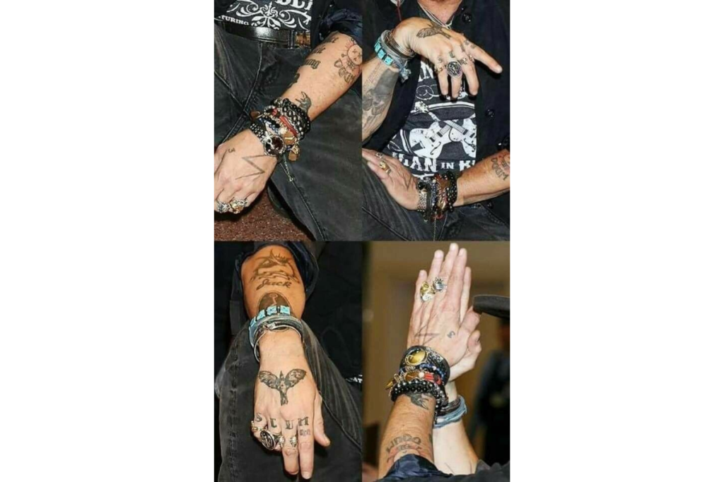 Johnny Depp hand Tattoos