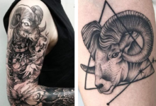 15+ Aries Tattoo Ideas للحصول على علامة Zodiac الخاصة بك حبر على جسمك