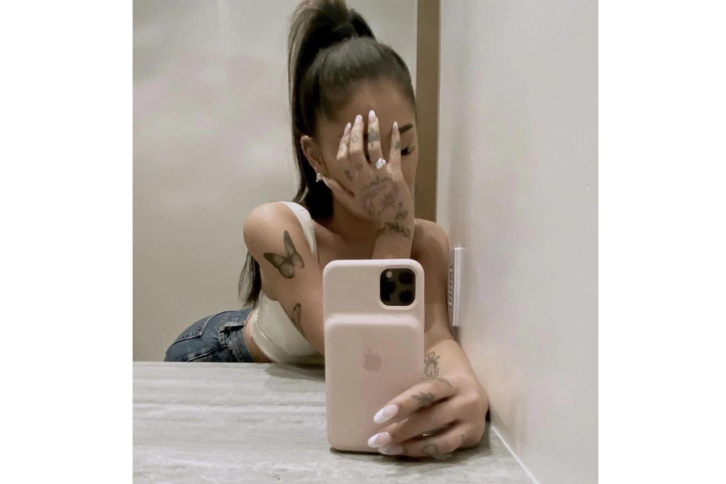 Ariana Grande Hand Tattoo
