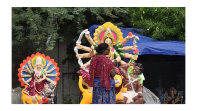 নয়ডা, গ্রেটার নয়ডায় রামলীলা উৎসবের জন্য মঞ্চ তৈরি