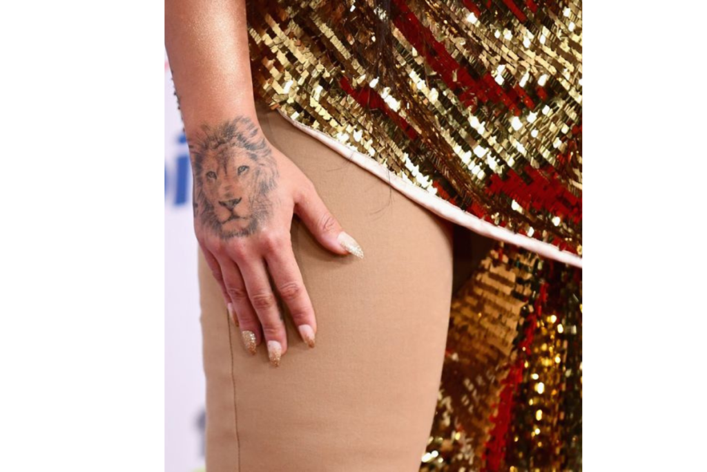 Demi lovato Lion Tattoo