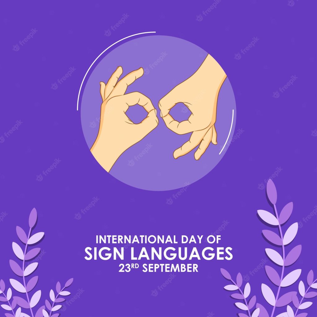 اليوم العالمي للغات الإشارة 2022