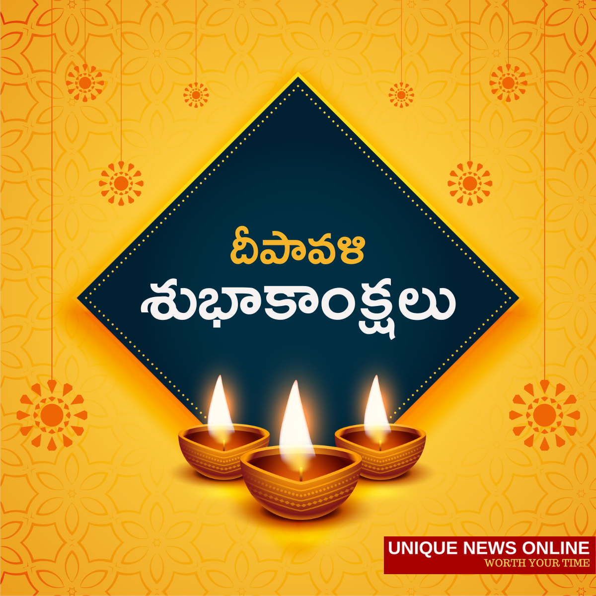 Happy Deepavali 2022 Telugu and Kannada Greetings, SMS, Wishes, Messages, Quotes, Posters, Banners, and HD Images for Parents