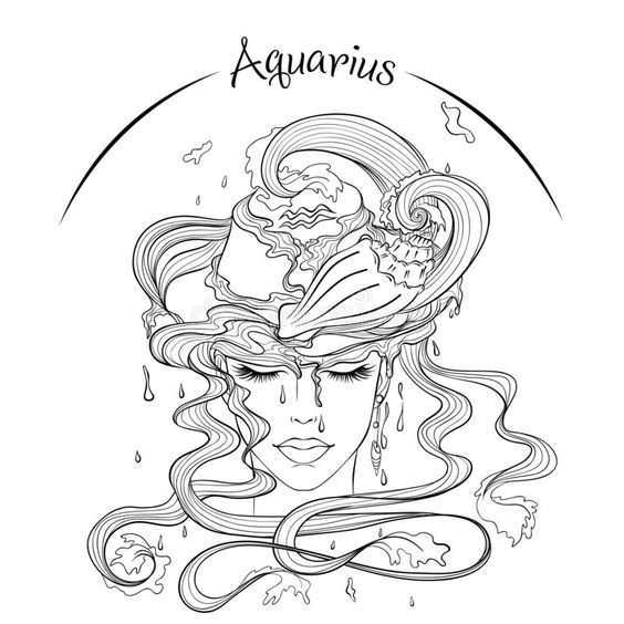 Aquarius Tattoo Designs