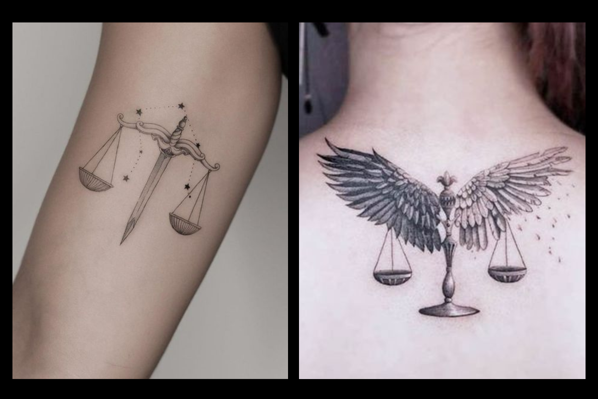 10+ Best Libra Tattoo Ideas to Get 'Scales' Inked On Your Body
