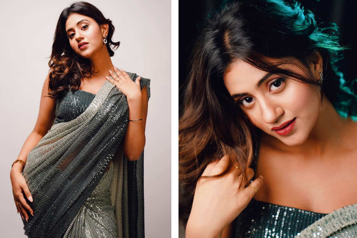 Anjali Arora's Bo*ld Look In Sequined Saree Is The New Topic To Praise Her Beauty