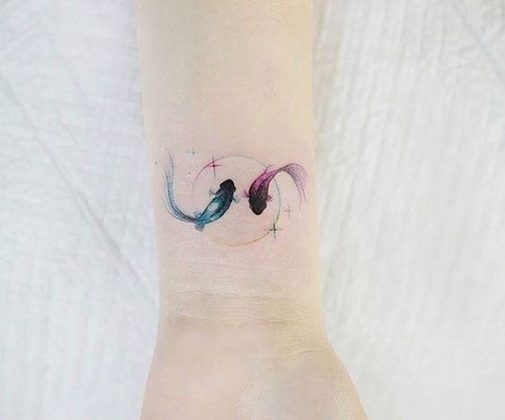 Pisces Tattoo two Fish