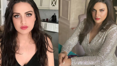Himanshi Khurana's bo*ld thigh-high slit outfit will make you jaw-dropping