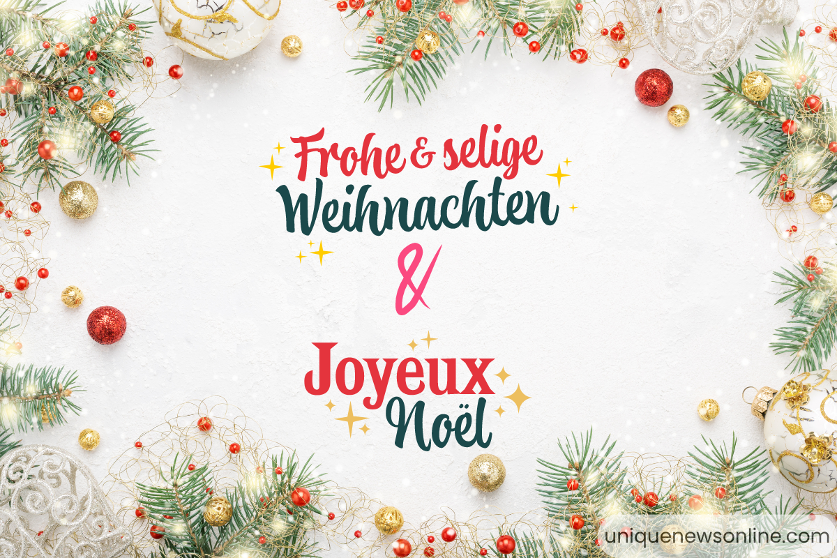 Happy Christmas Wishes in French and German: Sayings, Quotes, Messages, HD Images, Greetings and Cliparts