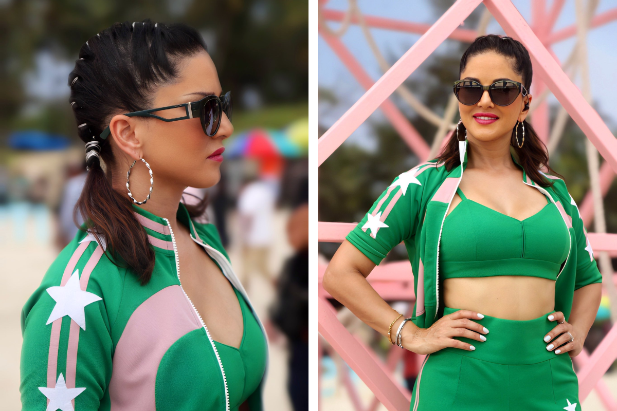 5 Times Sunny Leone Looked Bo*ld And Sexy In Green Outfits