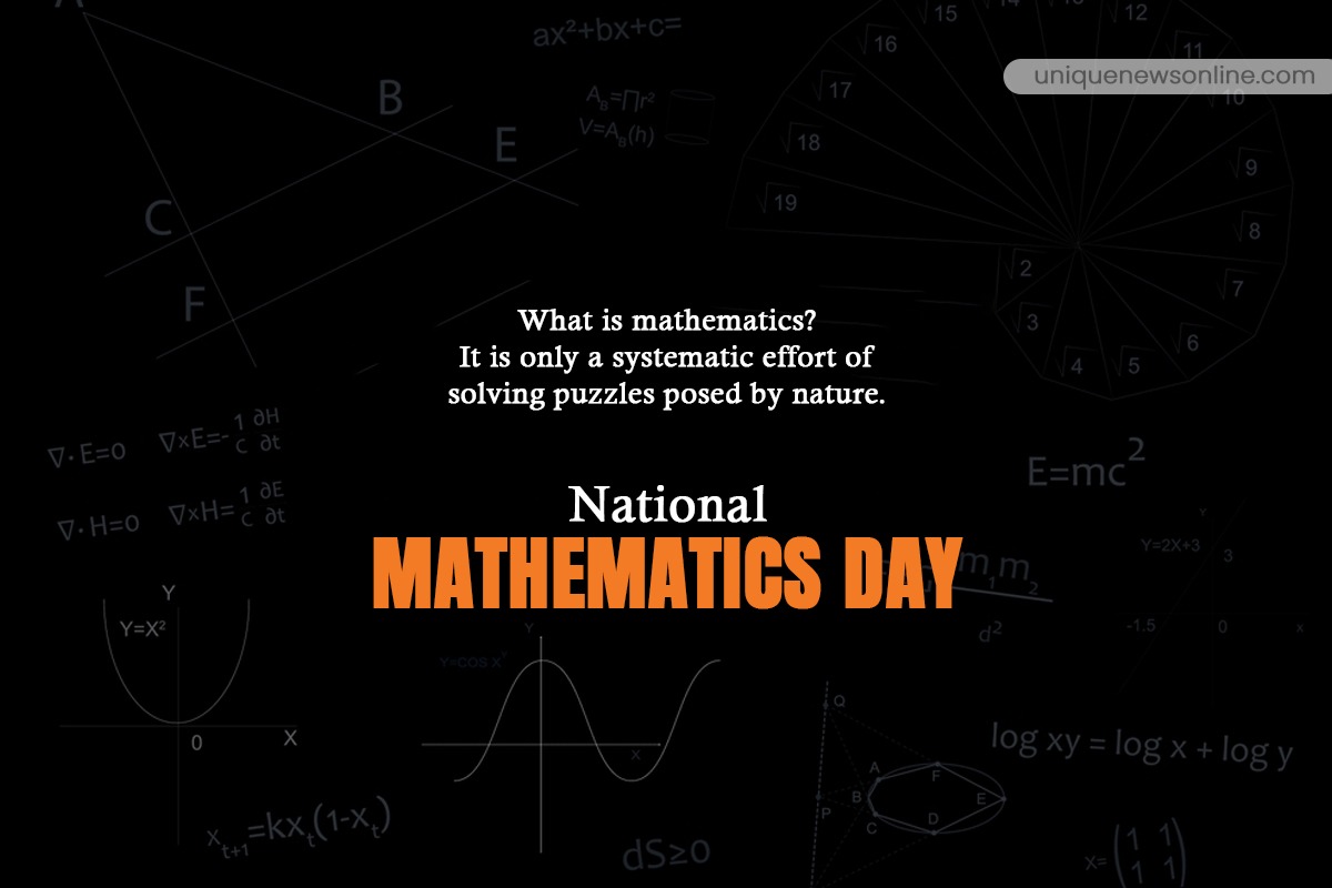 National Mathematics Day 2022