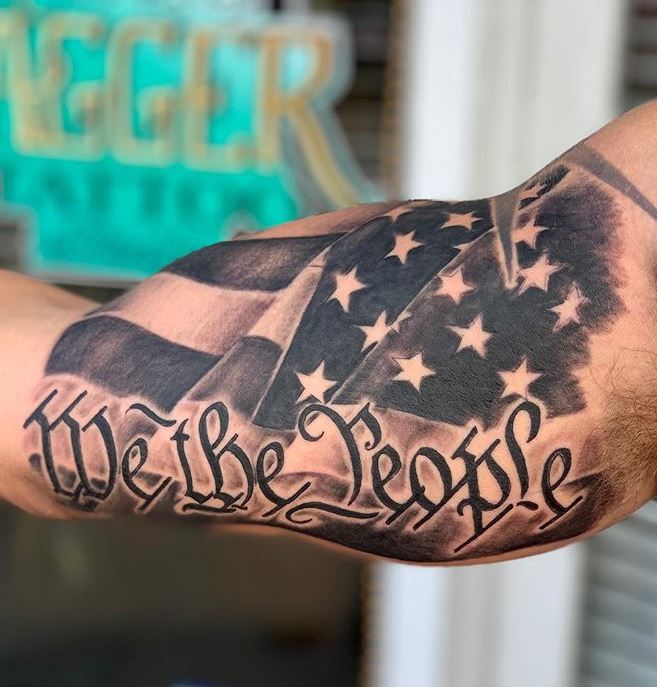 We the People Tattoo Biceps
