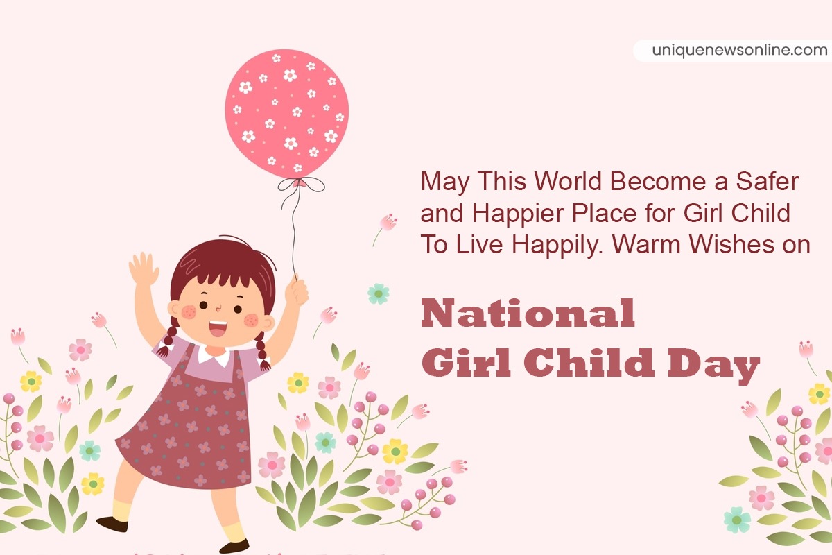 National Girl Child Day 2023 Quotes, Images, Messages, Greetings, Posters, Banners, Slogans, Wishes, Shayari and WhatsApp Status Video Download