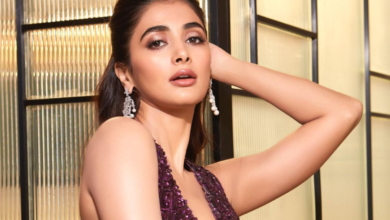 "Shimmer And Shine" Pooja Hegde in Gorgeous Burgundy Lehenga Spotted At Her Brother's Wedding