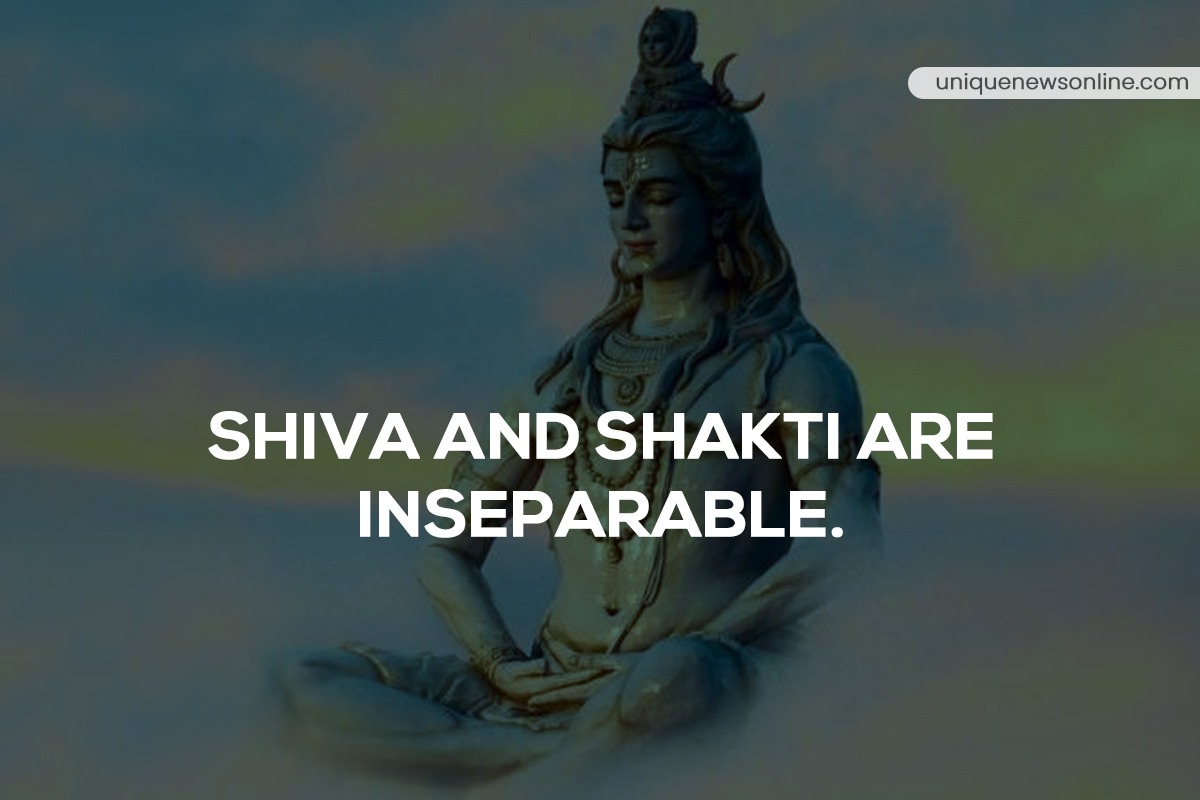 Shiva and Shakti are Inseparable.