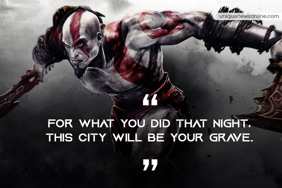 For What You Did That Night, The City Will Be Your grave.