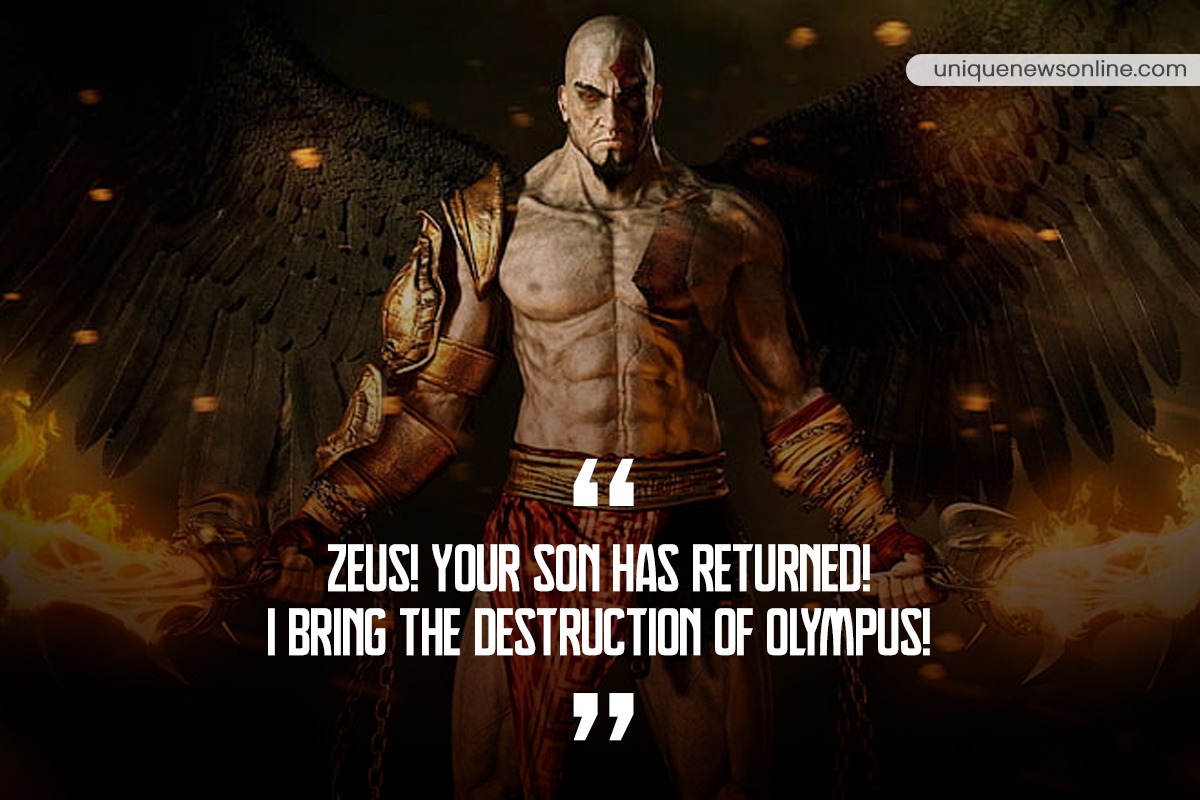 Zeus! Your Son Has Returned! I Bring The Destruction of Olympus!