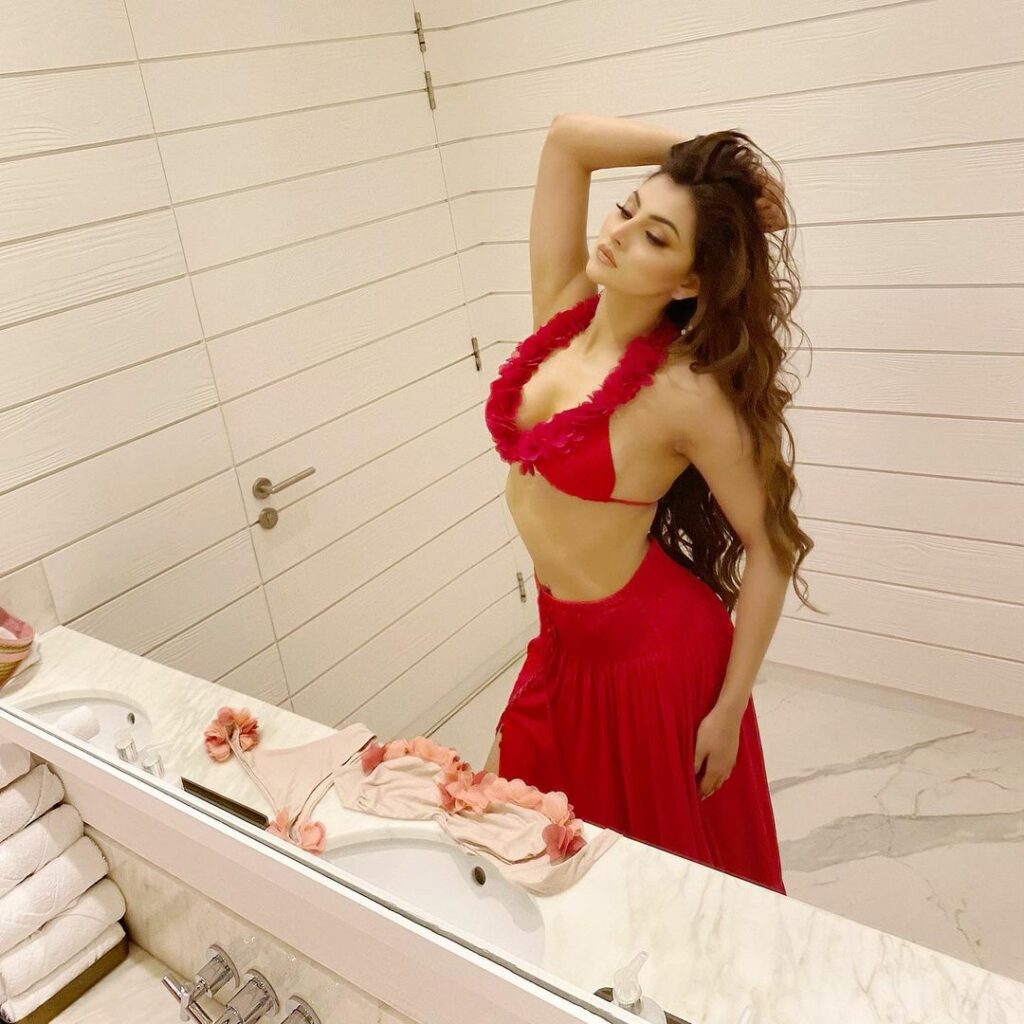 Urvashi Rautela Red Outfit