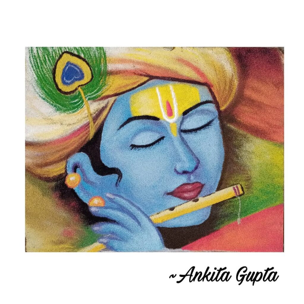 Krishna's image of blowing the whistle is one of the top designs to choose from.