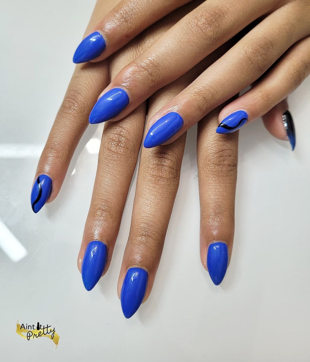 Dark Blue Nail Designs
