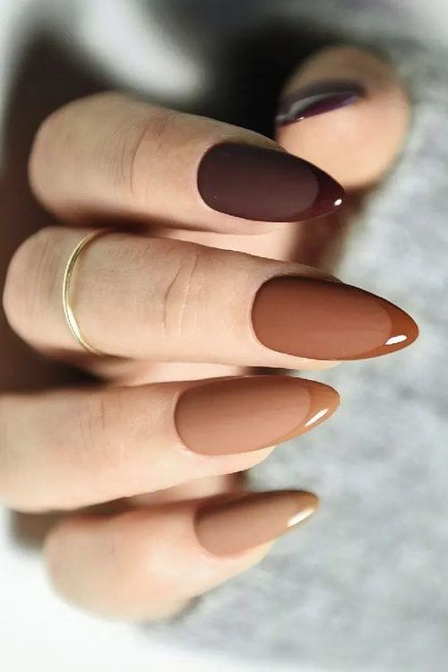 Classy Brown Nails