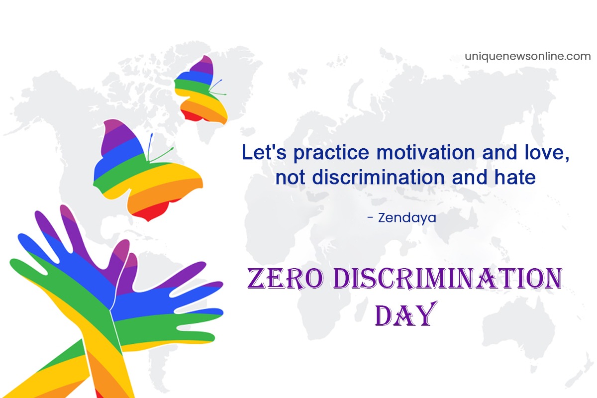 Zero Discrimination Day 2023 Top Slogans, Quotes, Messages, Posters