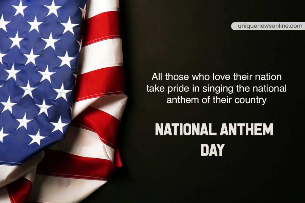 National Anthem Day In The United States