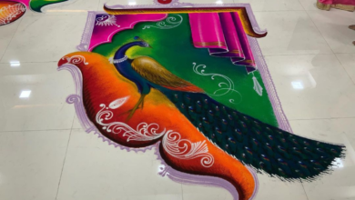 20+ Peacock Rangoli Designs That You Can't Take Your Eyes Off (2023)