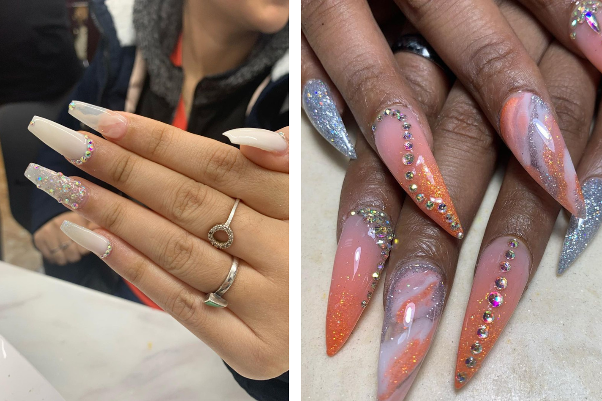 7 Diamond Nail Designs To Try Out For A Sparkly Vibe In 2023
