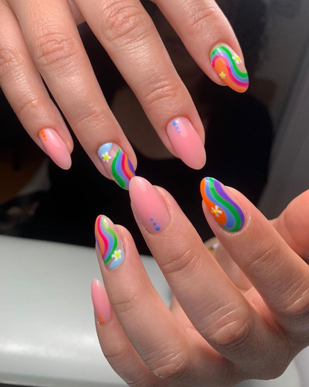 Pride Clear Nails